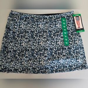 TRANQUILITY by Colorado Clothing  Skort Size Extra Large Mixed Blues/Black